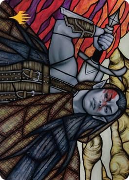 Radha, Coalition Warlord Art Card (Gold-Stamped Signature), Art Series: Dominaria United 75