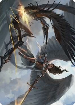Destroy Evil Art Card (Gold-Stamped Signature), Art Series: Dominaria United 7