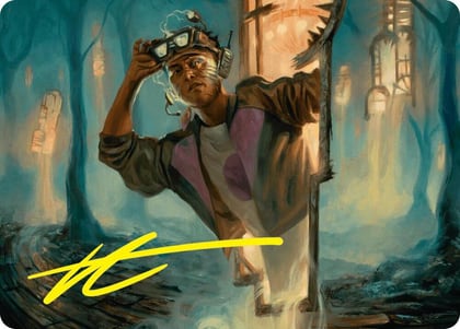 House Cartographer Art Card (Gold-Stamped Signature), Art Series: Duskmourn: House of Horror 15