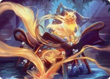Inquisitive Glimmer Art Card, Art Series: Duskmourn: House of Horror 17