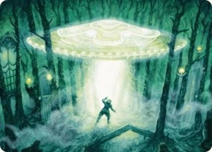 Unidentified Hovership Art Card, Art Series: Duskmourn: House of Horror 2