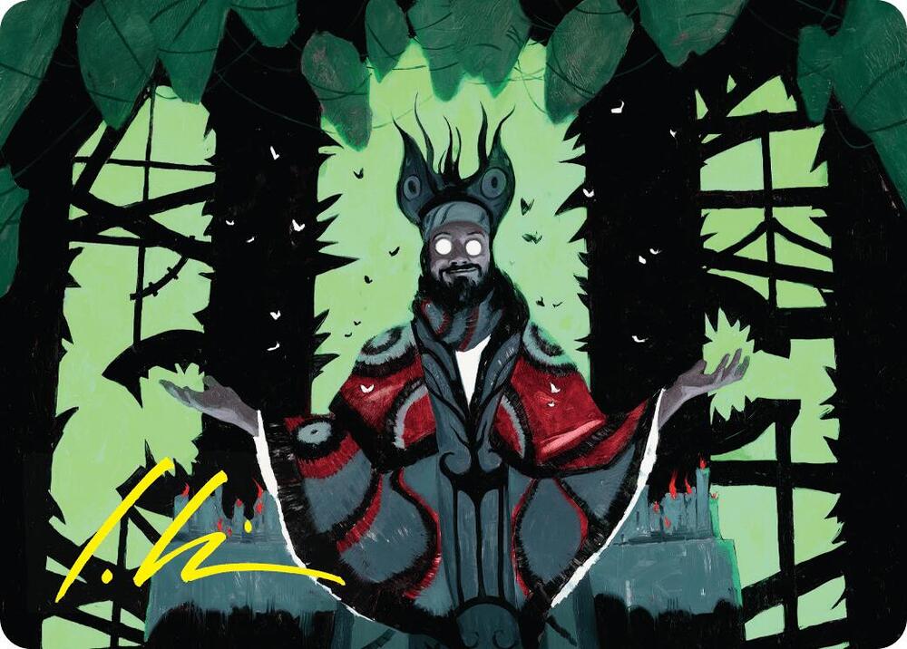 Victor, Valgavoth's Seneschal Art Card (23/54) (Gold-Stamped Signature), Art Series: Duskmourn: House of Horror 23