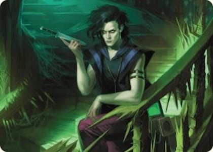 Winter, Misanthropic Guide Art Card, Art Series: Duskmourn: House of Horror 24