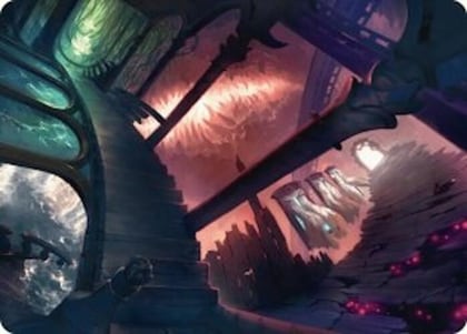Terramorphic Expanse Art Card, Art Series: Duskmourn: House of Horror 27