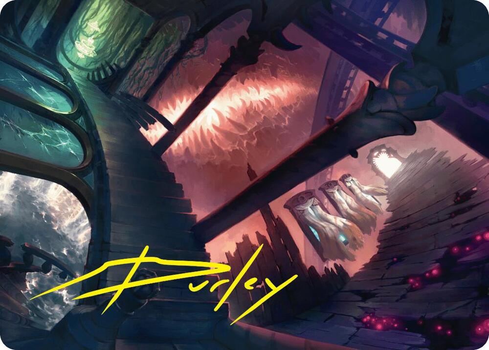 Terramorphic Expanse Art Card (Gold-Stamped Signature), Art Series: Duskmourn: House of Horror 27