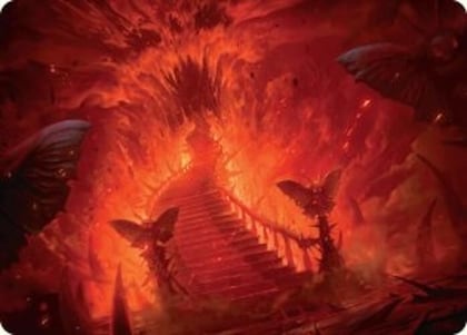 Mountain Art Card, Art Series: Duskmourn: House of Horror 30