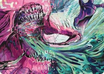 Fear of Missing Out Art Card, Art Series: Duskmourn: House of Horror 34