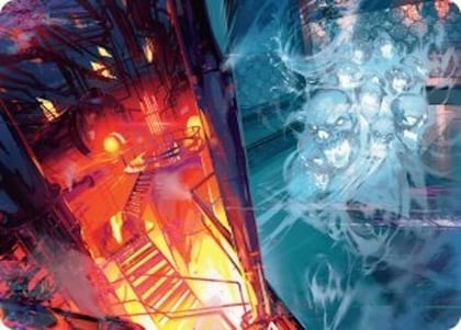 Roaring Furnace // Steaming Sauna Art Card, Art Series: Duskmourn: House of Horror 37