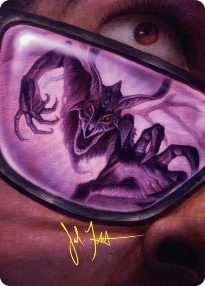 Doomsday Excruciator Art Card (Gold-Stamped Signature), Art Series: Duskmourn: House of Horror 38