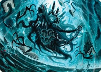Overlord of the Floodpits Art Card, Art Series: Duskmourn: House of Horror 4