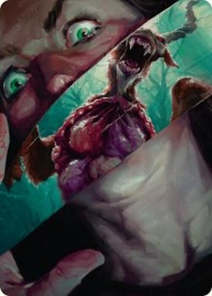 Hauntwoods Shrieker Art Card, Art Series: Duskmourn: House of Horror 40