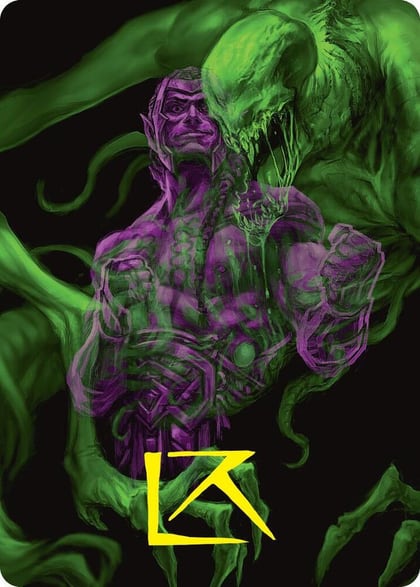 Tyvar, the Pummeler Art Card (Gold-Stamped Signature), Art Series: Duskmourn: House of Horror 41