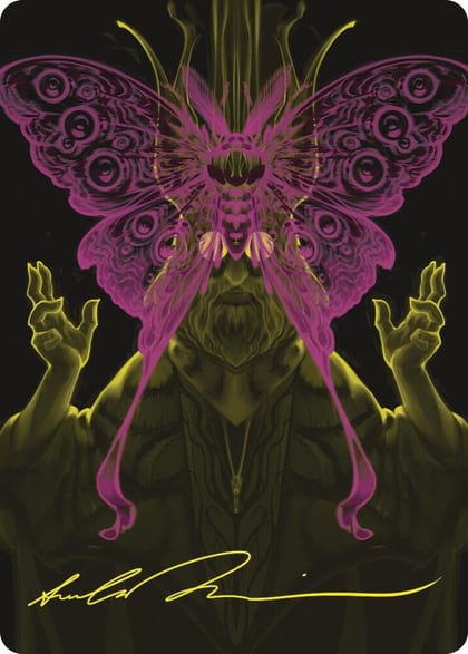 Victor, Valgavoth's Seneschal Art Card (44/54) (Gold-Stamped Signature), Art Series: Duskmourn: House of Horror 44