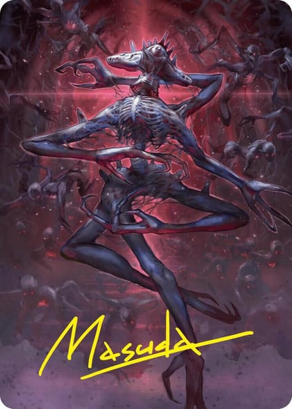 Overlord of the Balemurk Art Card (Gold-Stamped Signature), Art Series: Duskmourn: House of Horror 47