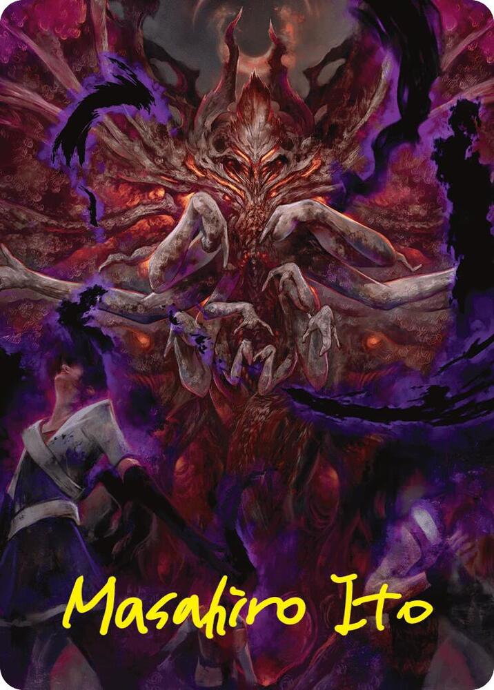 Damnation Art Card (Gold-Stamped Signature), Art Series: Duskmourn: House of Horror 53