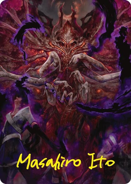 Damnation Art Card (Gold-Stamped Signature), Art Series: Duskmourn: House of Horror 53