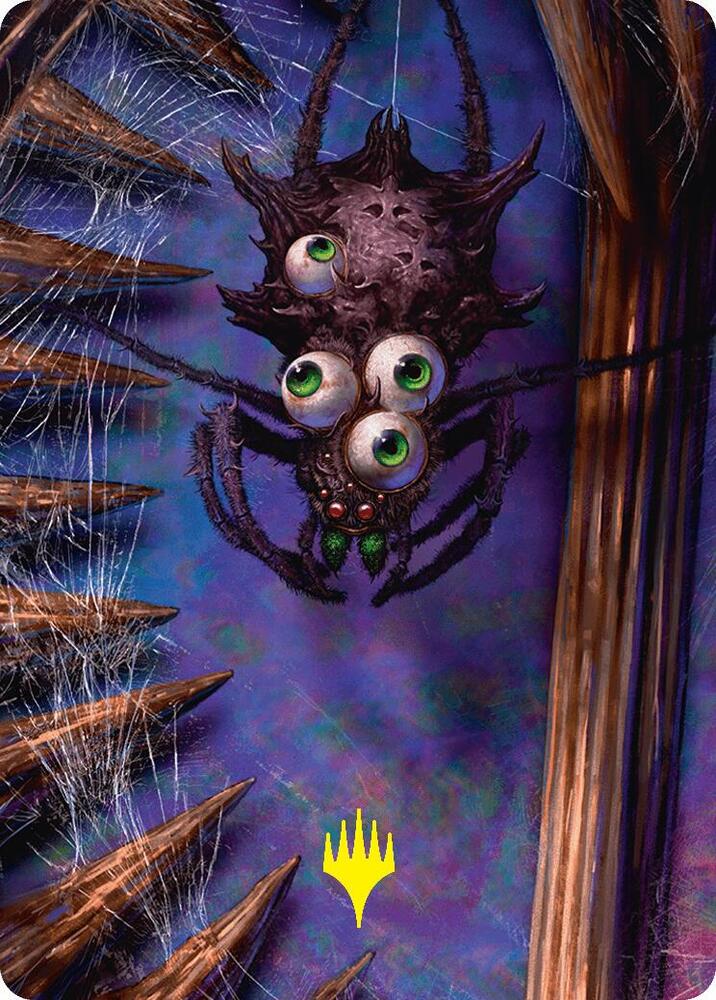 Spider Art Card (Gold-Stamped Planeswalker Symbol), Art Series: Duskmourn: House of Horror 54