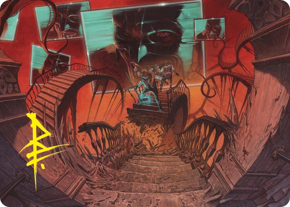 Let's Play a Game Art Card (Gold-Stamped Signature), Art Series: Duskmourn: House of Horror 8