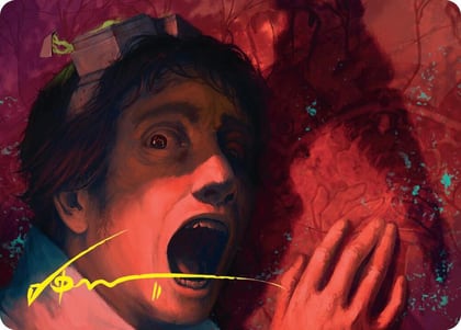 Murder Art Card (Gold-Stamped Signature), Art Series: Duskmourn: House of Horror 9