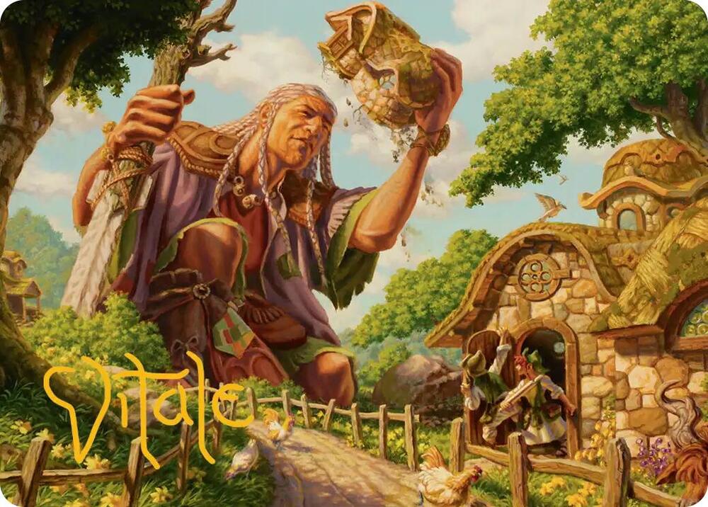 Curious Colossus Art Card (Gold-Stamped Signature), Art Series: Lorwyn Eclipsed 1