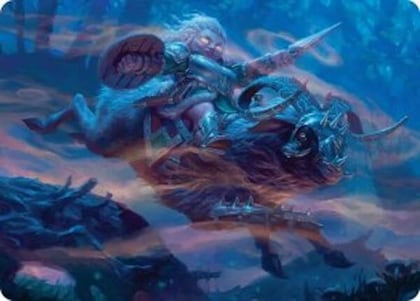 Bristlebane Outrider Art Card, Art Series: Lorwyn Eclipsed 18