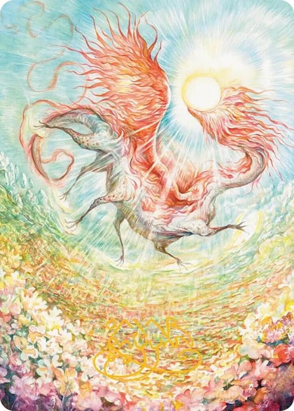 Eirdu, Carrier of Dawn Art Card (Gold-Stamped Signature), Art Series: Lorwyn Eclipsed 30