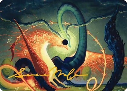 Celestial Reunion Art Card (42/54) (Gold-Stamped Signature), Art Series: Lorwyn Eclipsed 42