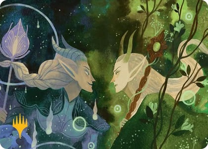 Trystan's Command Art Card (Gold-Stamped Planeswalker Symbol), Art Series: Lorwyn Eclipsed 45