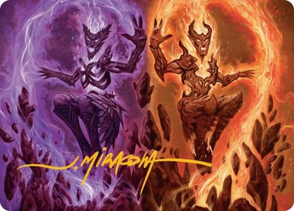 Fire Covenant Art Card (Gold-Stamped Signature), Art Series: Lorwyn Eclipsed 52