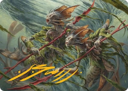 Champions of the Shoal Art Card (Gold-Stamped Signature), Art Series: Lorwyn Eclipsed 6