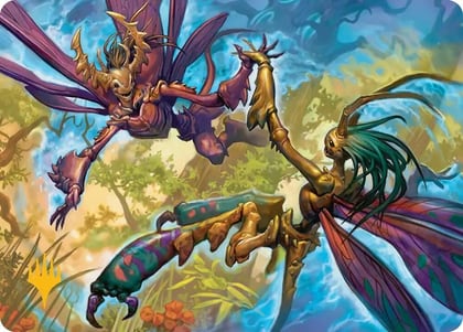 Illusion Spinners Art Card (Gold-Stamped Planeswalker Symbol), Art Series: Lorwyn Eclipsed 8