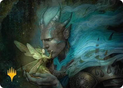 Run Away Together Art Card (Gold-Stamped Planeswalker Symbol), Art Series: Lorwyn Eclipsed 9