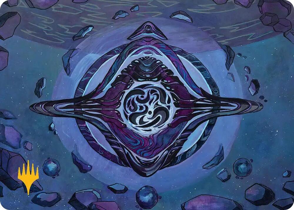 Archenemy's Charm Art Card (Gold-Stamped Planeswalker Symbol), Art Series: Edge of Eternities 11