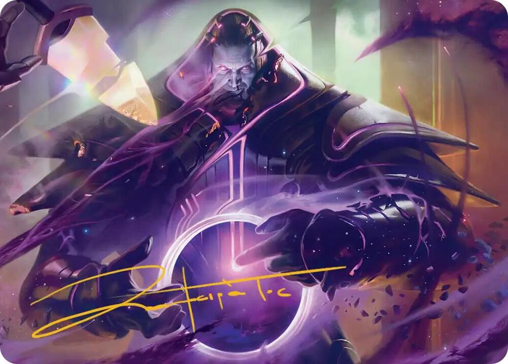 Embrace Oblivion Art Card (Gold-Stamped Signature), Art Series: Edge of Eternities 13