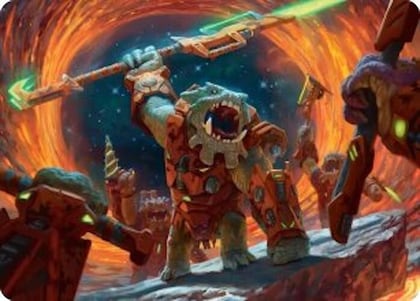 Frontline War-Rager Art Card, Art Series: Edge of Eternities 16