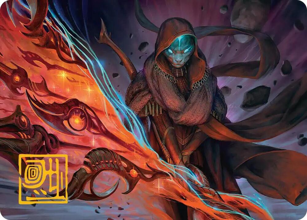 Weftstalker Ardent Art Card (Gold-Stamped Signature), Art Series: Edge of Eternities 20
