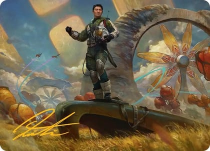 Galactic Wayfarer Art Card (Gold-Stamped Signature), Art Series: Edge of Eternities 21