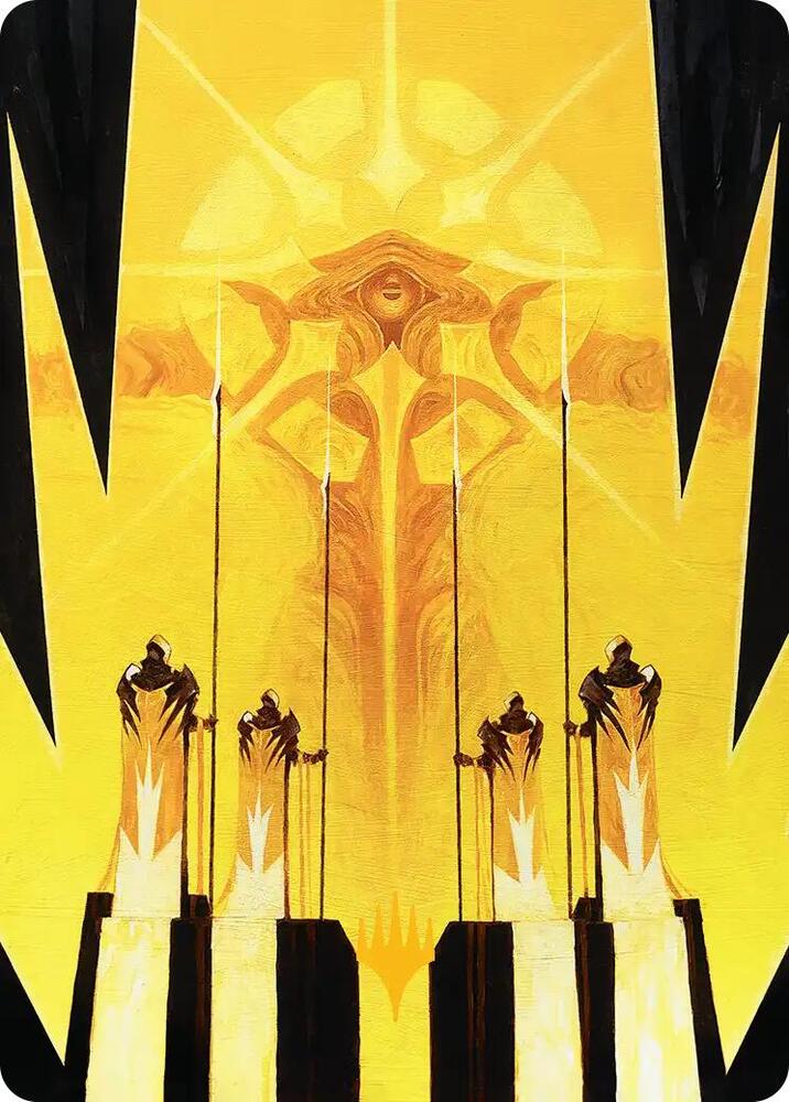 Hardlight Containment Art Card (Gold-Stamped Planeswalker Symbol), Art Series: Edge of Eternities 4