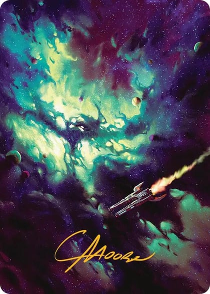 Blinkmoth Nexus Art Card (Gold-Stamped Signature), Art Series: Edge of Eternities 42