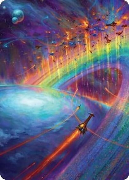 Cascading Cataracts Art Card (43/54), Art Series: Edge of Eternities 43