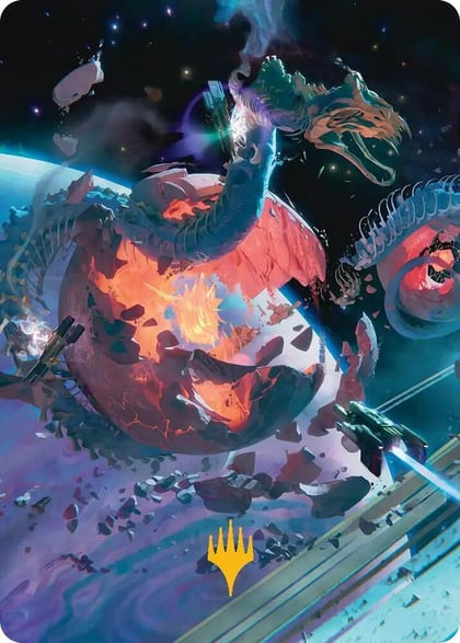 Scavenger Grounds Art Card (47/54) (Gold-Stamped Planeswalker Symbol), Art Series: Edge of Eternities 47