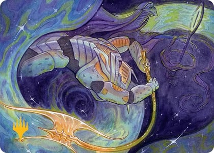 Seam Rip Art Card (Gold-Stamped Planeswalker Symbol), Art Series: Edge of Eternities 6