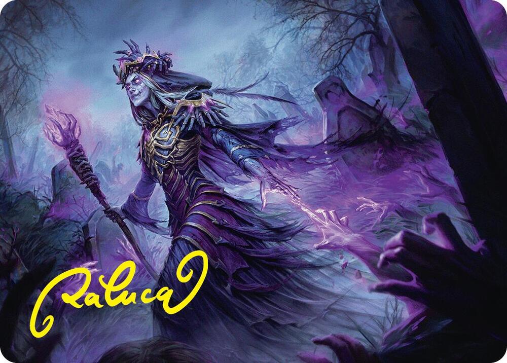 Zul Ashur, Lich Lord Art Card (10/54) (Gold-Stamped Signature), Art Series: Foundations 10