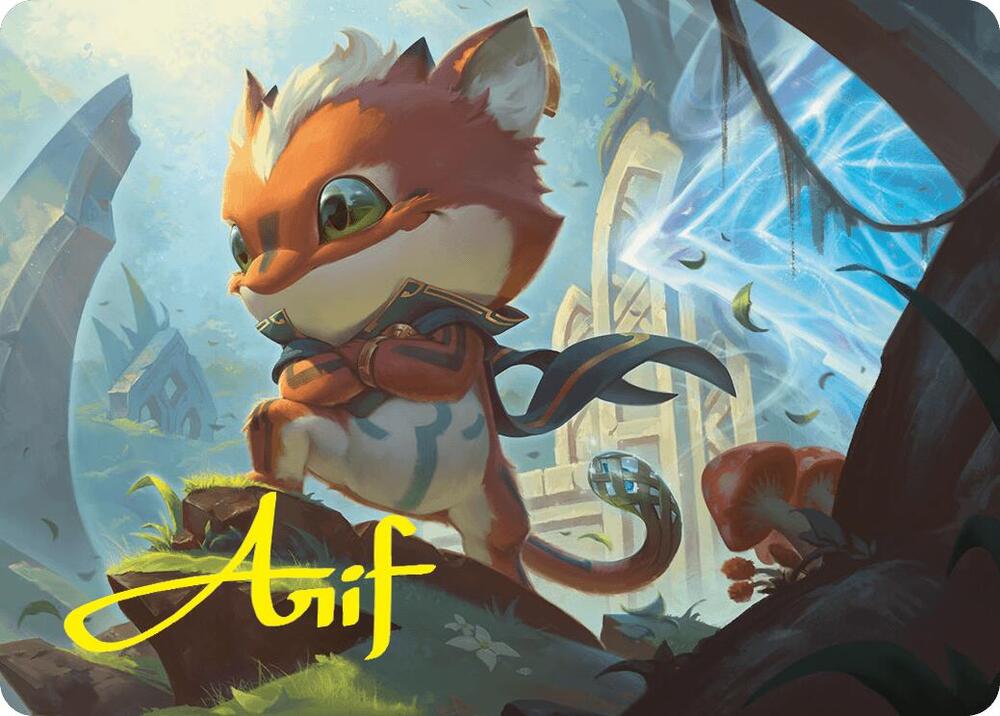 Loot, Exuberant Explorer Art Card (12/54) (Gold-Stamped Signature), Art Series: Foundations 12