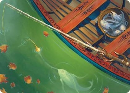 Fishing Pole Art Card (18/54), Art Series: Foundations 18