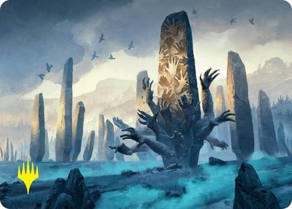 Soulstone Sanctuary Art Card (19/54) (Gold-Stamped Signature), Art Series: Foundations 19