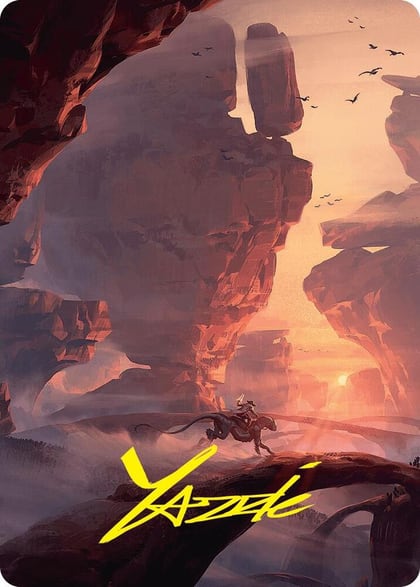 Mountain Art Card (24/54) (Gold-Stamped Signature), Art Series: Foundations 24