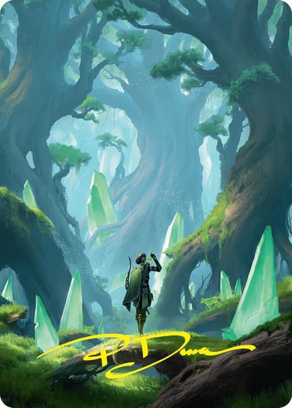 Forest Art Card (25/54) (Gold-Stamped Signature), Art Series: Foundations 25