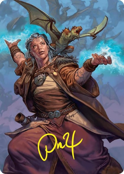 Drake Hatcher 2 Art Card (29/54) (Gold-Stamped Signature), Art Series: Foundations 29
