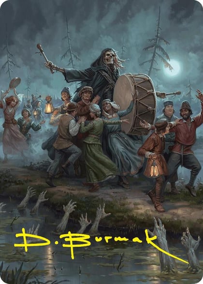 Blasphemous Edict Art Card (35/54) (Gold-Stamped Signature), Art Series: Foundations 35